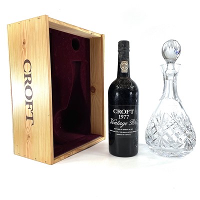 Lot 263 - A Croft 1977 vintage port together with a...