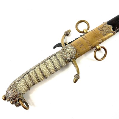 Lot 25 - A Late Victorian Naval officers dirk, by Gieve...