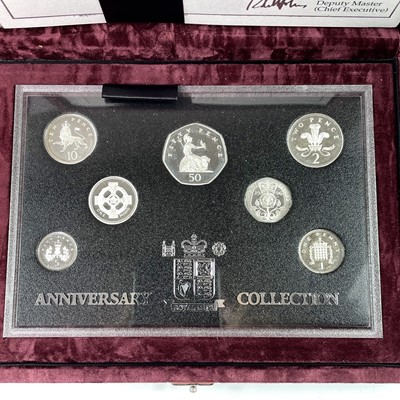 Lot 40 - Royal Mint Great Britain 1996 25th Anniversary of Decimal Currency in Britain (x2).