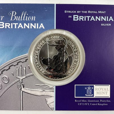 Lot 51 - Royal Mint Great Britain Britannia 1 once Silver coins x8.