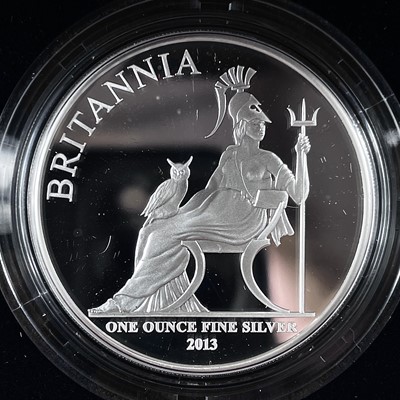 Lot 59 - 2013 Royal Mint Silver Proof 5 coin set "Britannia Collection 2013".
