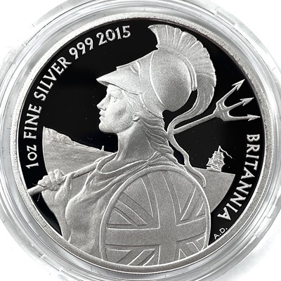 Lot 61 - 2015 Royal Mint Silver Proof 6 coin set "Britannia Collection 2015"