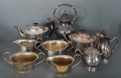 Lot 43 - Three silver plated tea sets.