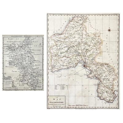 Lot 216 - JOHN HARRISON. 'A Map of Oxfordshire Engraved...