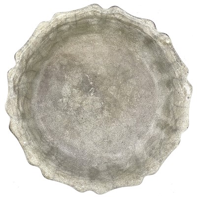 Lot 179 - A Chinese porcelain crackle glazed dish.