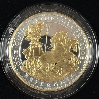 Lot 63 - Royal Mint 2006 Britannia Golden Silhouette collection of 5 coins.