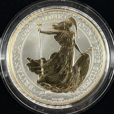 Lot 63 - Royal Mint 2006 Britannia Golden Silhouette collection of 5 coins.