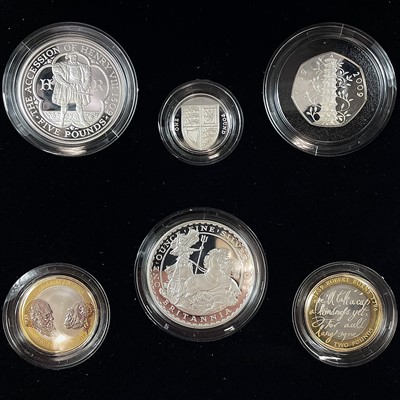 Lot 68 - Royal Mint UK 2009 Family Silver Proof Collection of 6 coins with Kew Gardens 50p.