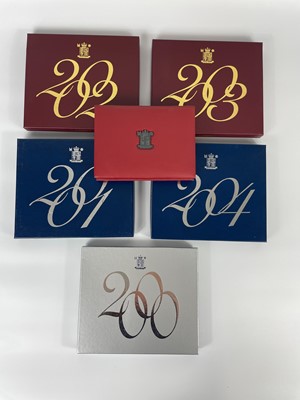 Lot 77 - Great Britain Proof Royal Mint 2000 to 2005 Year Sets (x6).