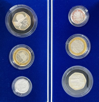 Lot 82 - Great Britain Royal Mint Silver Piedfort Proof 3 Coin Collection (x2)