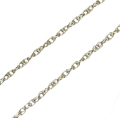 Lot 192 - Two 9ct gold fancy link necklaces.