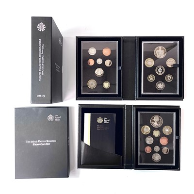 Lot 93 - Royal Mint Great Britain Proof 2012 (10 coin set) plus 2013 Proof Collector (15 coin set).