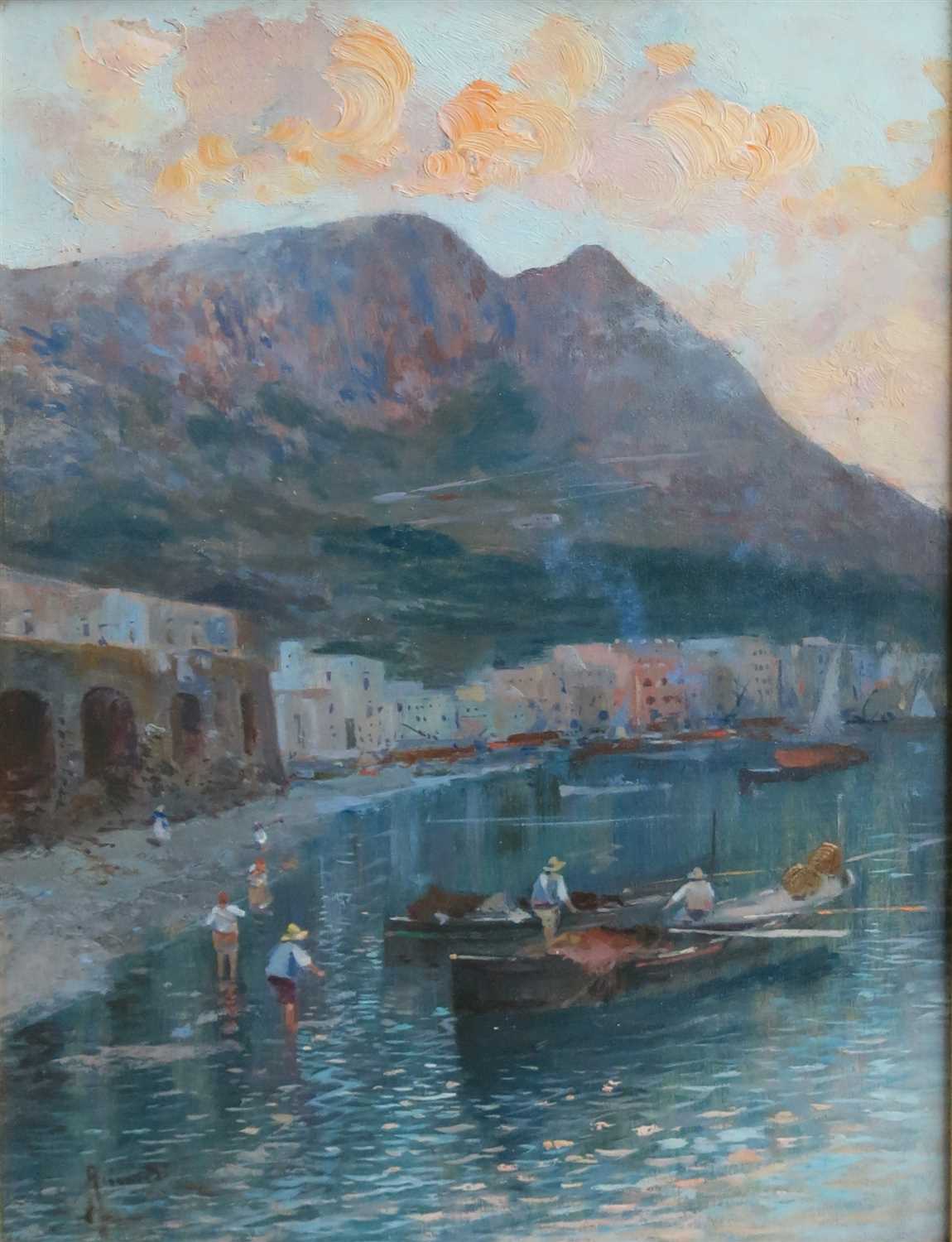 Lot 63 - Oscar RICCIARDI (1864-1935) Italian Coastal...