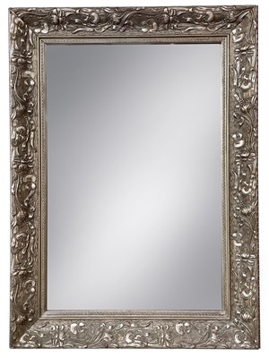 Lot 1822 - A silvered wall mirror, in the Art Nouveau...