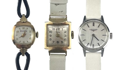 Lot 301 - Three manual wind wrist watches.