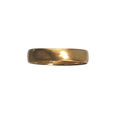 Lot 117 - An Edwardian 18ct hallmarked gold band ring.