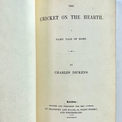 Lot 146 - CHARLES DICKENS. 'The Chimes: A Goblin Story...