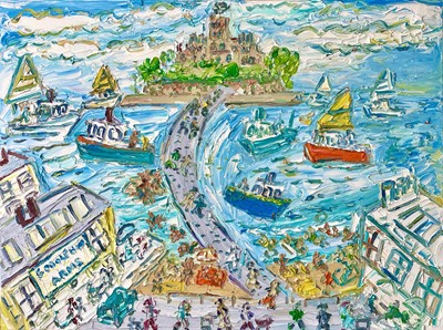 Lot 503 - Sean HAYDEN (1979) St Michaels Mount Oil on...