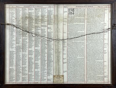 Lot 438 - JOHN SPEED. 'Somerset-Shire described'.