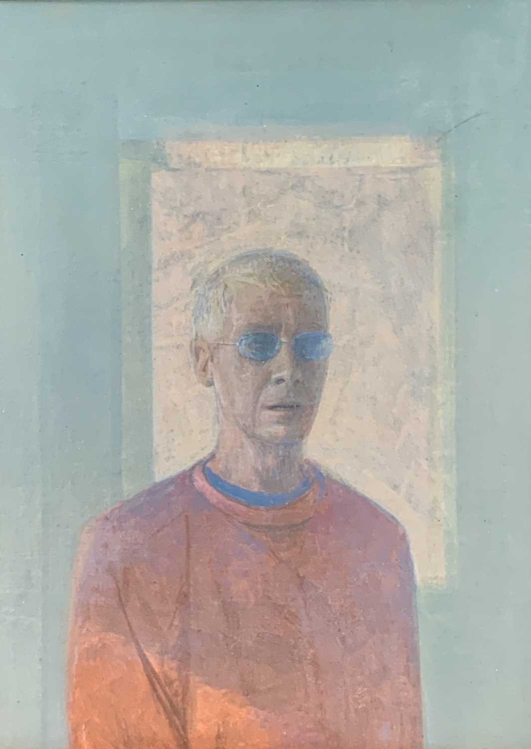 Lot 540 - David TINDLE RA (1932) Self-portrait Tempera...