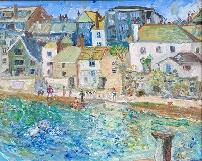 Lot 308 - Linda Mary WEIR (1951) St Ives Oil on board...