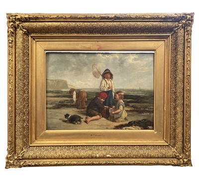 Lot 609 - William HEMSLEY (1819-1893) Children at the...