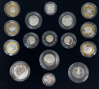 Lot 100 - Great Britain Royal Mint 2016 Silver Proof Coin Set.