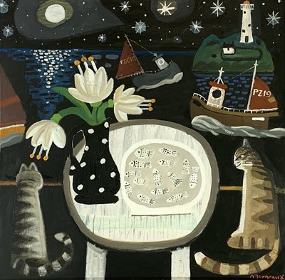 Lot 433 - Alan FURNEAUX (1953) Waiting for Supper,...