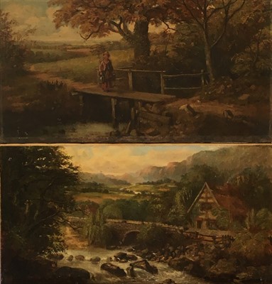 Lot 126 - Victorian School Rural Scenes Oil on canvas