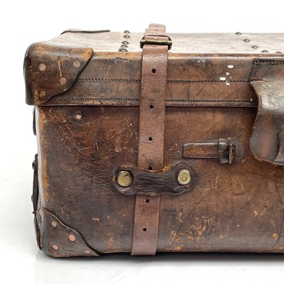 Lot 1890 - An early 20th century leather luggage case...