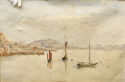 Lot 564 - Falmouth 19th Century Watercolour Initialled W....