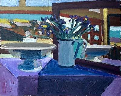 Lot 556 - Brian BALLARD (1943) Bowl in Mirror Oil on...