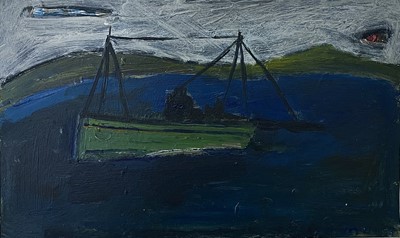 Lot 388 - Daphne MCCLURE (1930) Coastline Oil on board...