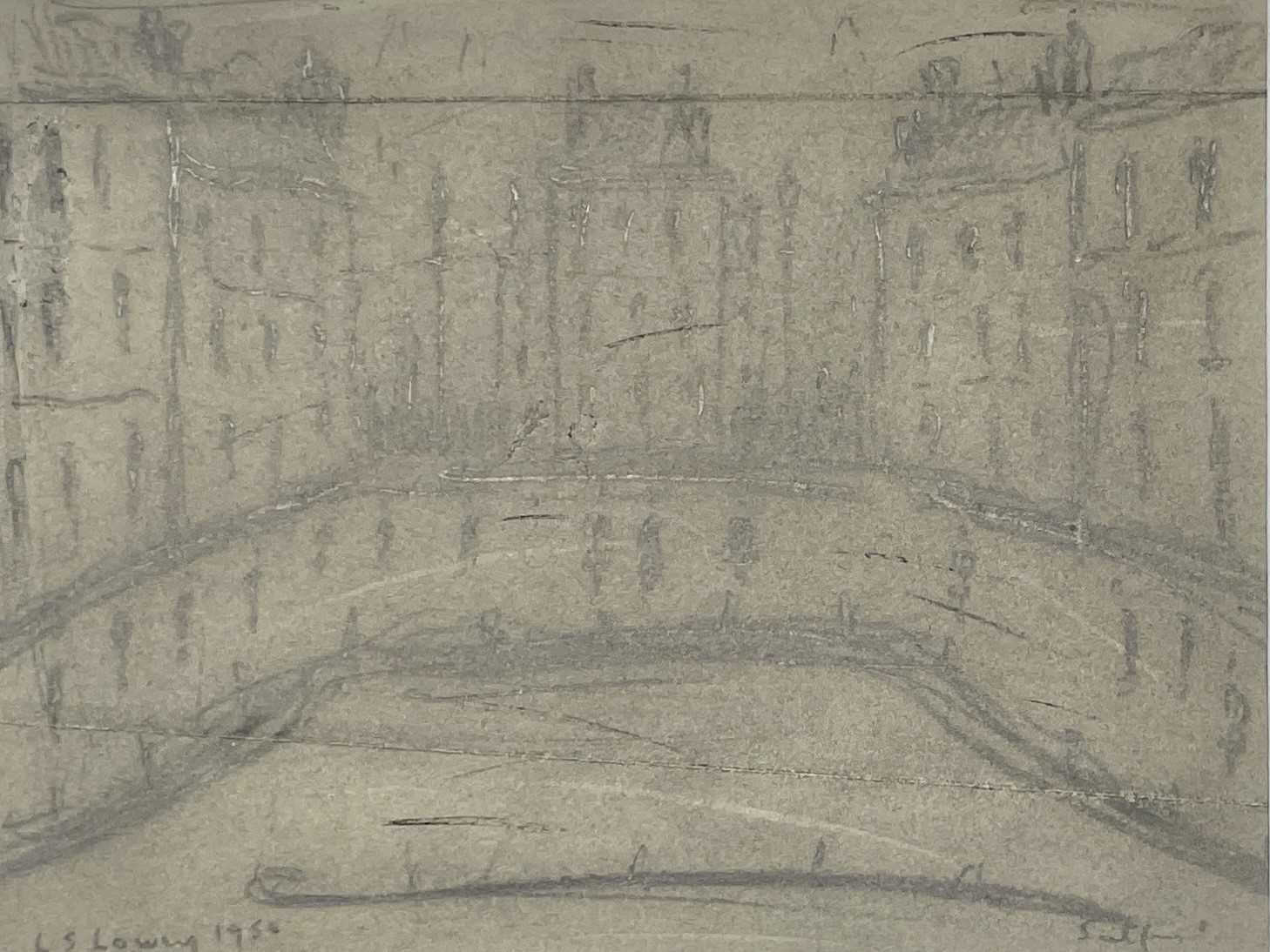 Lot 489 - L. S. LOWRY?? Salford Graphite on paper Signed...