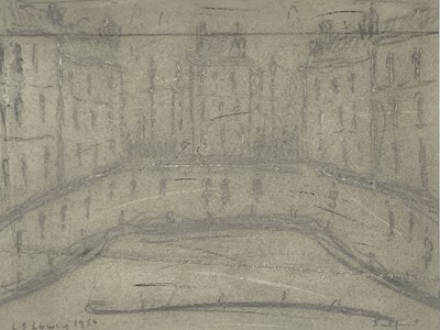 Lot 489 - L. S. LOWRY?? Salford Graphite on paper Signed...