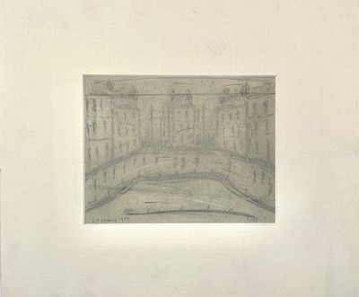 Lot 489 - L. S. LOWRY?? Salford Graphite on paper Signed...