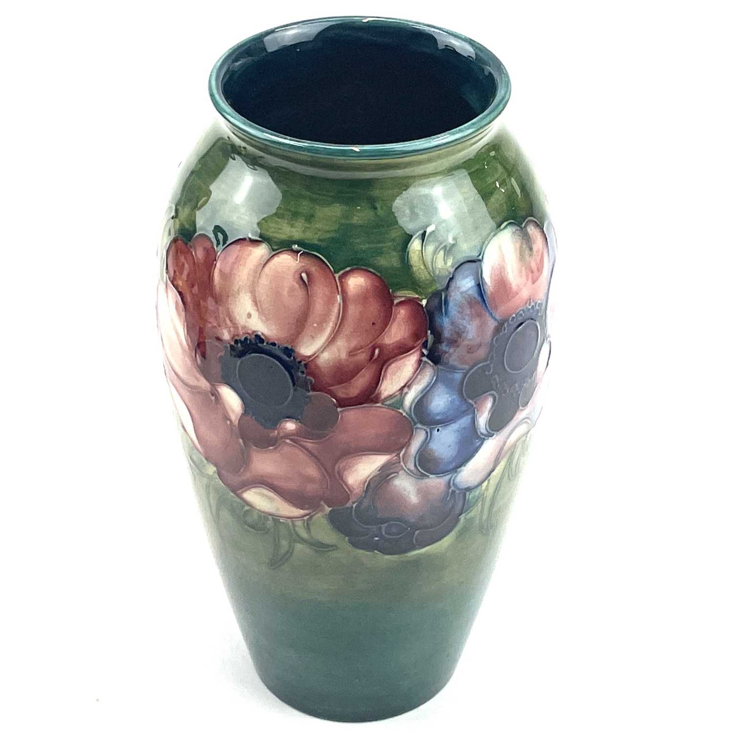 Lot 805 - William Moorcroft, anemone pattern vase, of...