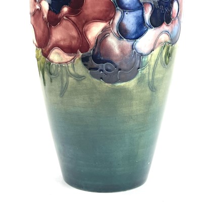 Lot 805 - William Moorcroft, anemone pattern vase, of...