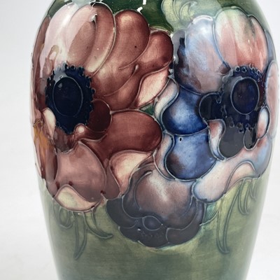 Lot 805 - William Moorcroft, anemone pattern vase, of...
