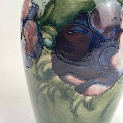 Lot 805 - William Moorcroft, anemone pattern vase, of...