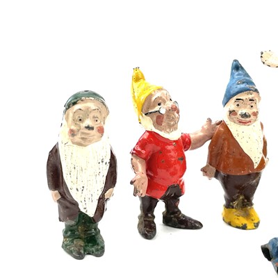 Lot 31 - A painted lead Snow White figure, height 6cm,...