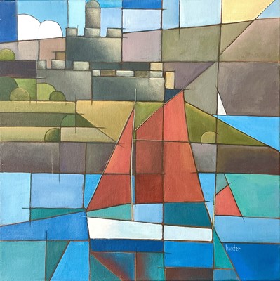 Lot 439 - Tracy HUNTER (1973) Return to Habour Acrylic...