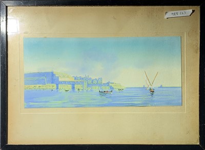 Lot 988 - GALEA Malta Gouache, a pair One signed and...