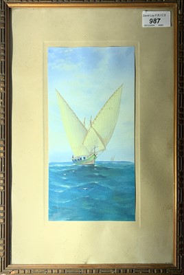 Lot 319 - Vincenzo D'ESPOSITO (1886-1946) Sail Boats...