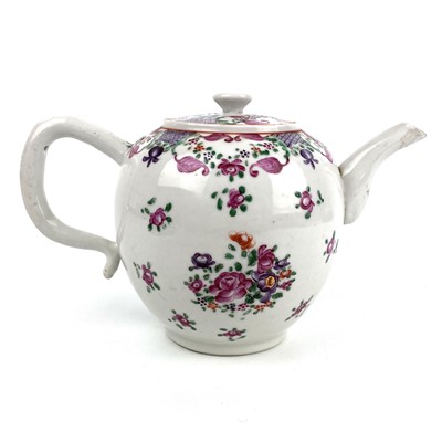 Lot 133 - A Chinese famille rose porcelain teapot, 18th century.