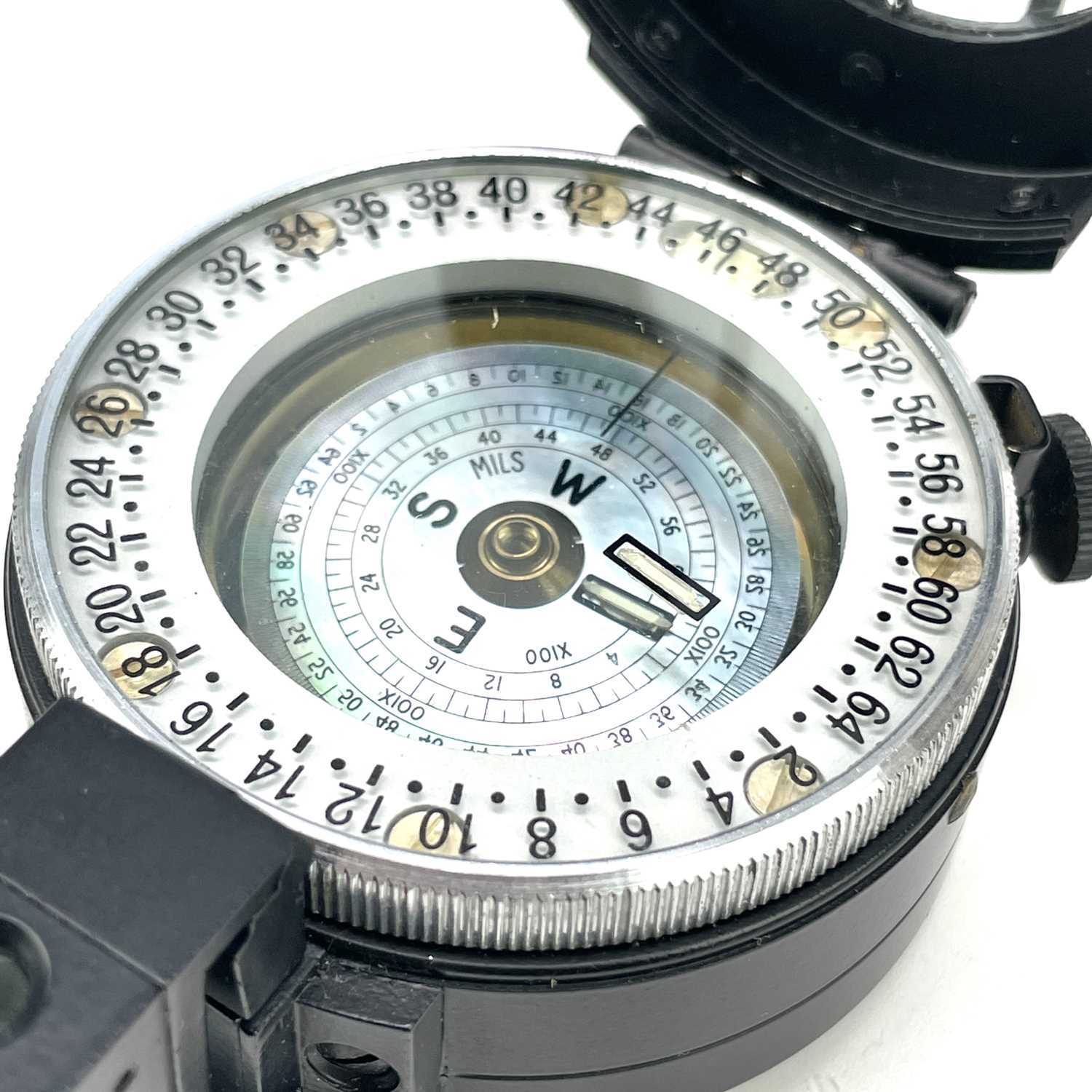 Lot 52 A Francis Barker M73 prismatic compass, circa