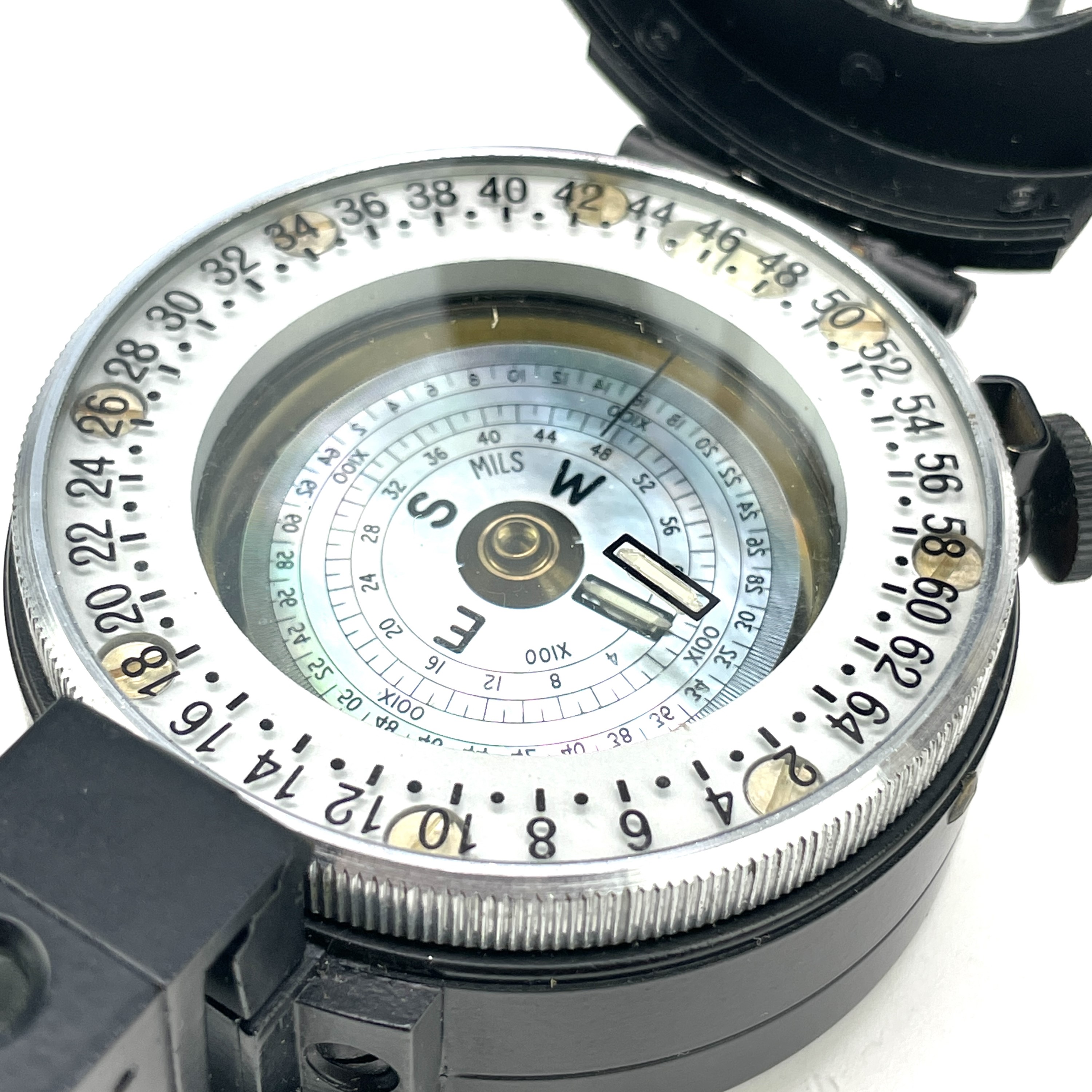 F. Cook Compass Lot 52 - A Francis Barker M73 prismatic compass, circa