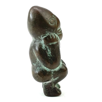 Lot 20 - Pre-Columbian bronze fertility figure modelled...