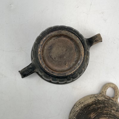 Lot 880 - A Hellenistic pottery Kantharos with twin...