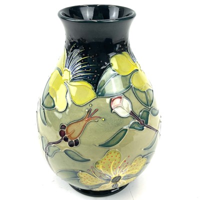 Lot 865 - A Moorcroft Hypericum vase, height 19cm, in box.